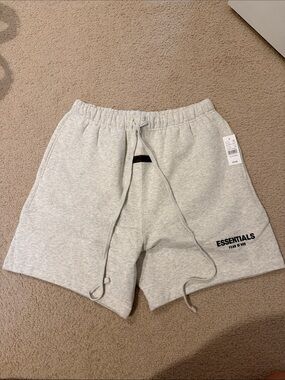 Essentials Men's Light Gray Sweat Shorts
